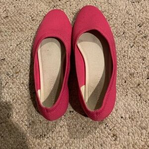 Cute pink size 6 flats good condition worn a few times